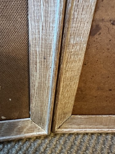 Pair vintage limed - pair,