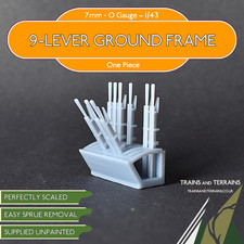 9-Lever Ground Frame - 0 Gauge 1/43 - O Gauge Model Railway British Railways 7mm