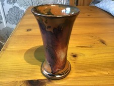 Vintage Retro Ewenny Pottery Welsh Studio / Art Pottery Flared Vase