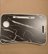 Folding Laptop Table Bed Tray Portable Computer Desk Breakfast Stand Black