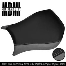 FITS DUCATI 748 916 996 998 MONOPOSTO CUSTOM VINYL FRONT SEAT COVER BLACK & GREY