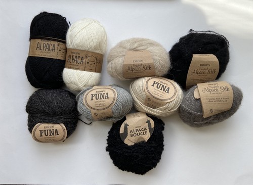 Alpaca wool silk mix bundle - alpaca/wool/silk, of