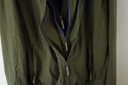 Superdry black windcheater - superdry,