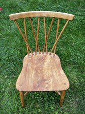 Rare Ercol Candlestick Chair with Violin Seat In Excellent Vintage Condition