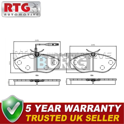 Rtg front brake pads set - brake,