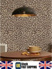 Leopard Print Beige Wallpaper