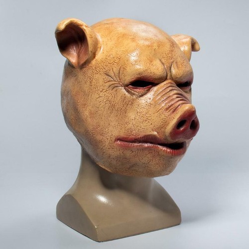 Scary halloween latex pig - scary,