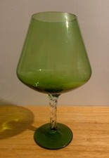 vintage large green brandy