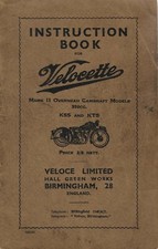 velocette kss kts 1930  project  ON DISC 87 pages on disc