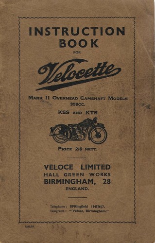 Velocette kss kts - velocette,
