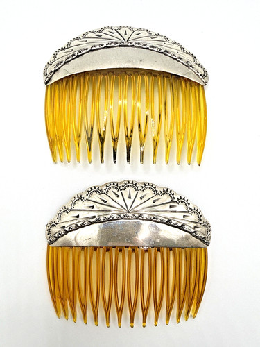 Vintage art deco hair - deco, combs