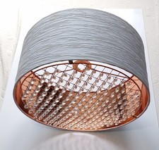 Dunelm White & Copper Beaded Pendant Ceiling Light Shade