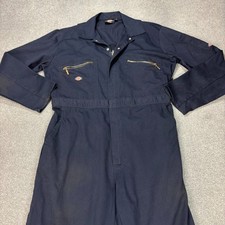Dickies Coveralls Adult Large Regular Blue Overalls Boiler Suit Workwear Men