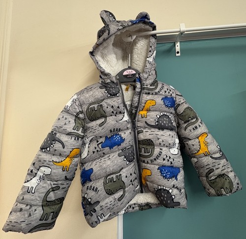 Child coat dinosaur print - coat,