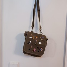 Rothco Heavy Canvas Map Case Shoulder Bag Tech Tablet Pack Carry Shoulder W/Pins