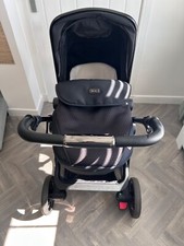 Silver Cross eclipse special edition black and rose gold pram - used