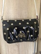 cath kidston bag used excellent condition black with spots oilskin no marks