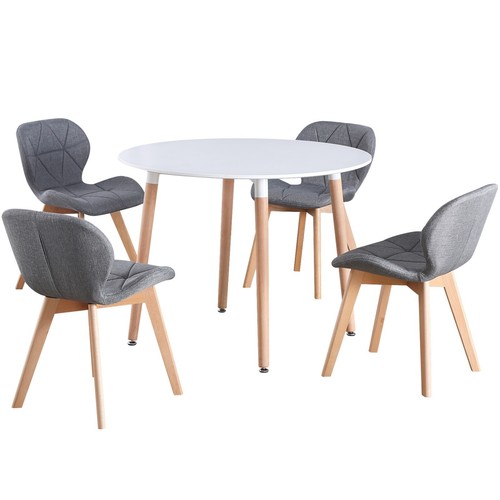 Round seat dinner table - round, 4