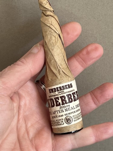 Vintage underberg bitters - vintage,