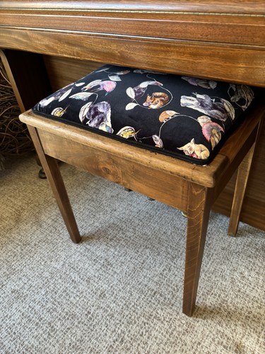 Vintage piano stool with - stool,