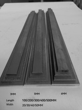 CHEAP MILD STEEL FLAT BAR, THICKNESS 3MM, 5MM, 6MM,  LENGTHS 100MM TO 500MM