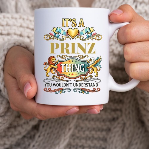 Proud prinz family mug funny - mug,
