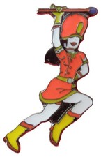 Majorette Pin Badge Brooch