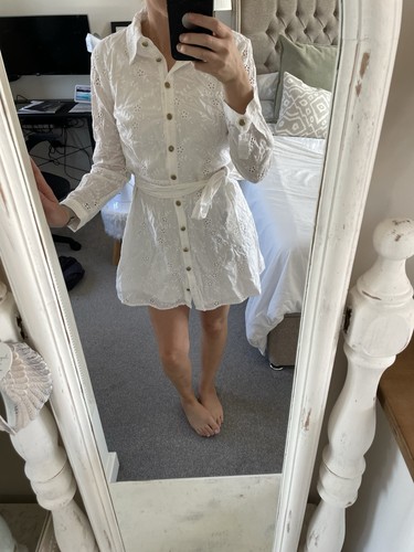Zara white floral belted - zara,