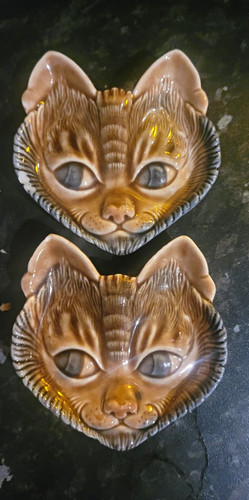Pair decorative wade - cat, pin