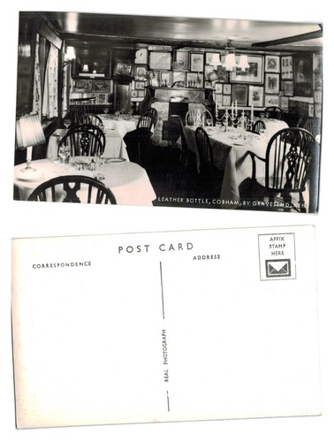 Postcard leather bottle - leather,