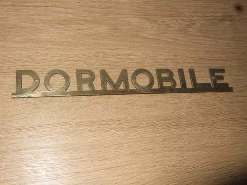 Dormobile badge original - dormobile, brass