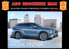 2020 TOYOTA HIGHLANDER 2.5 PETROL HYBRID MPV, UK MARKET SALES BROCHURE/CATALOGUE