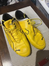 PUMA Ferrari Future Cat Driving Shoes Yellow Leather – Men’s 10 – Rare F1 Style