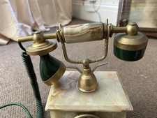 Vintage Onyx Marble Rotary Style Telephone