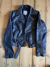 Kids Girls Diesel Studded Biker Real Leather Jacket, Age 12 years - rrp £550