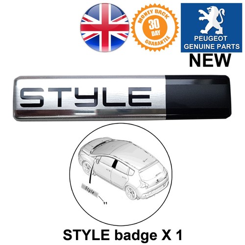 Rear boot badge style peugeot - boot,