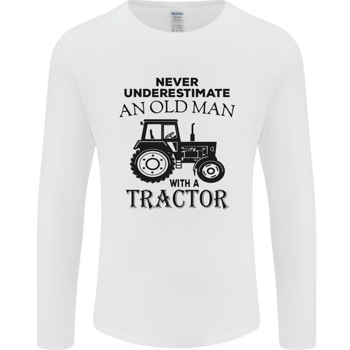 Old man with tractor driver - old, a