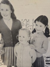 Lavenda 863 Knitting Pattern Vintage Used Child Cardy 24-28in Chest Chunky
