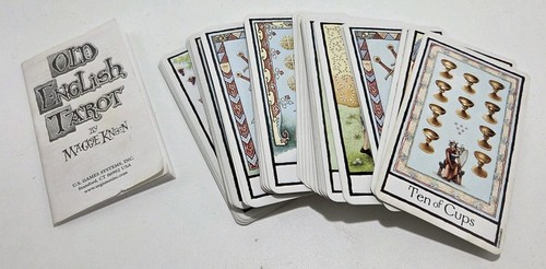 Old english tarot deck cards - english,