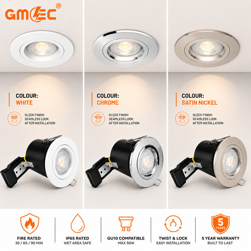 Gu10 fire rated downlight - fire,