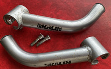 KALIN Bull Horns Silver Used - adjustable with screws / bolts - Pair. MTB / Bike