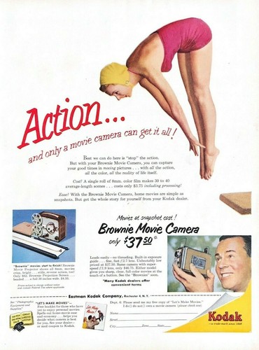 1954 kodak brownie - 1954, movie