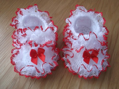 Hand knitted romany baby - knitted,