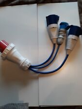 63amp 3-phase plug to twin