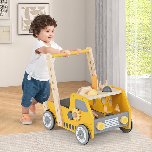 Wooden baby walker - wooden,