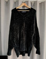 Zara Stunning Ladies Chenille Jumper Size Small 10 12 14 16 Soft Cosy Oversized 