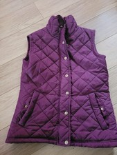 Ladies Burgundy bodywarmer/gilet size 10 Primark