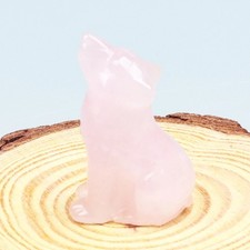 Crystal Howling Wolf Figurines