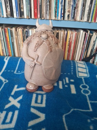 Handmade ceramic viking figure - ceramic,