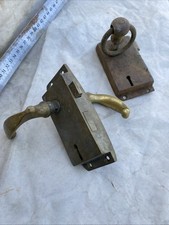 2 x Brass Door Locks No Keys